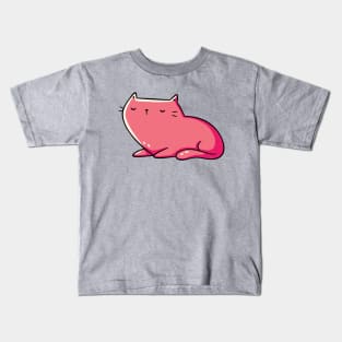 Pink Cat Kids T-Shirt